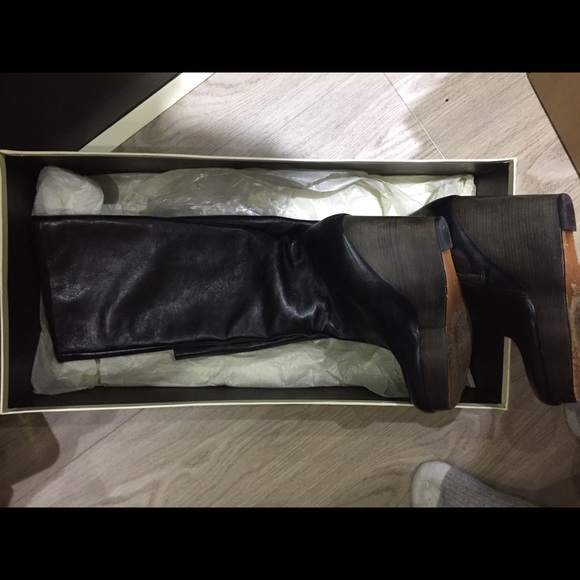 Coach ‘Lavish’ wedge black boots 7.5 - Picture 7 of 7